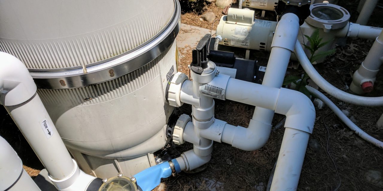 How to backwash a DE filter pool