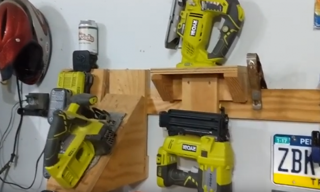French Cleat system to store tools
