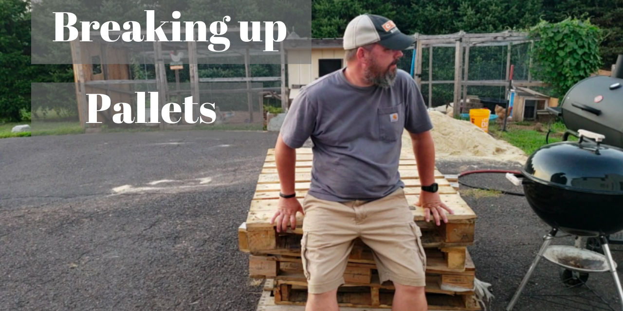 Breaking apart pallets – vintage nail puller