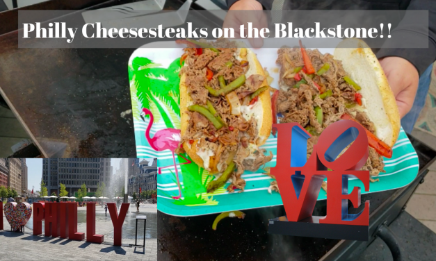 Philly Cheesesteaks with Peppers and Onions on the Blackstone Griddle