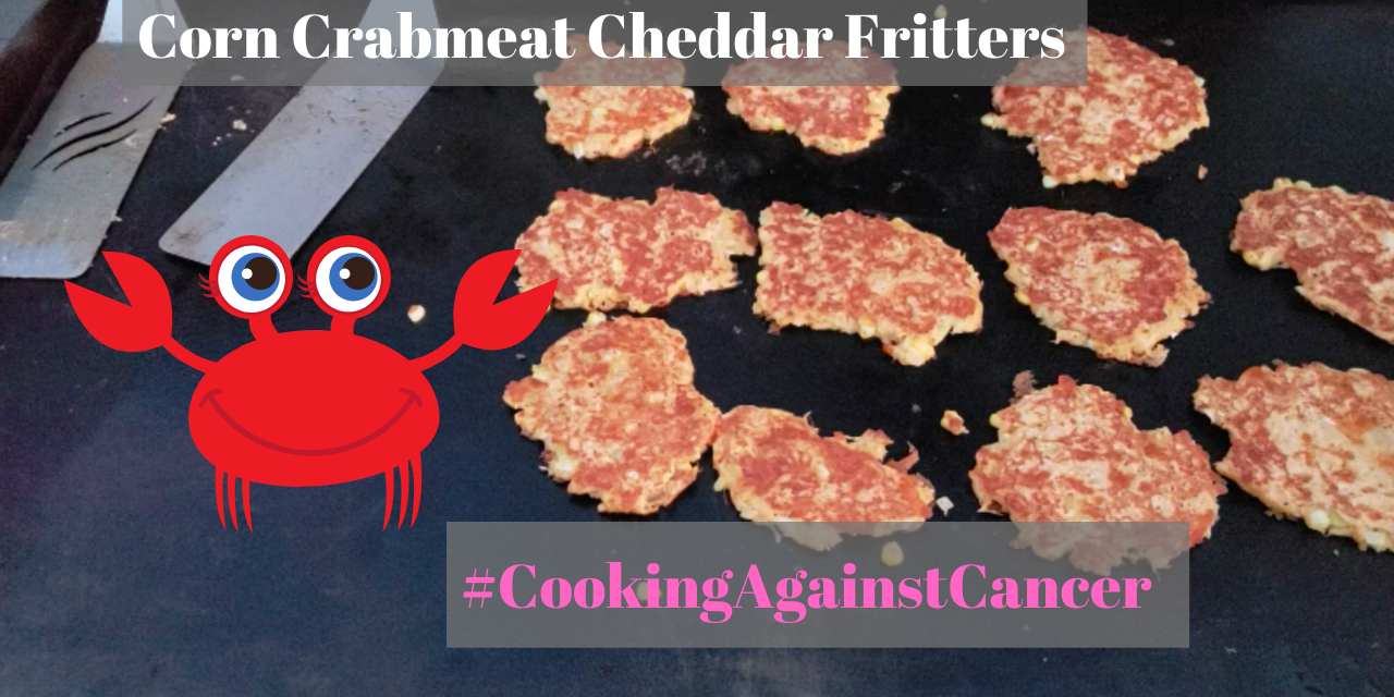 Corn Crabmeat Cheddar Fritters on the Blackstone Griddle