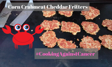 Corn Crabmeat Cheddar Fritters on the Blackstone Griddle