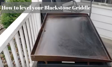 How to Level your Blackstone Griddle