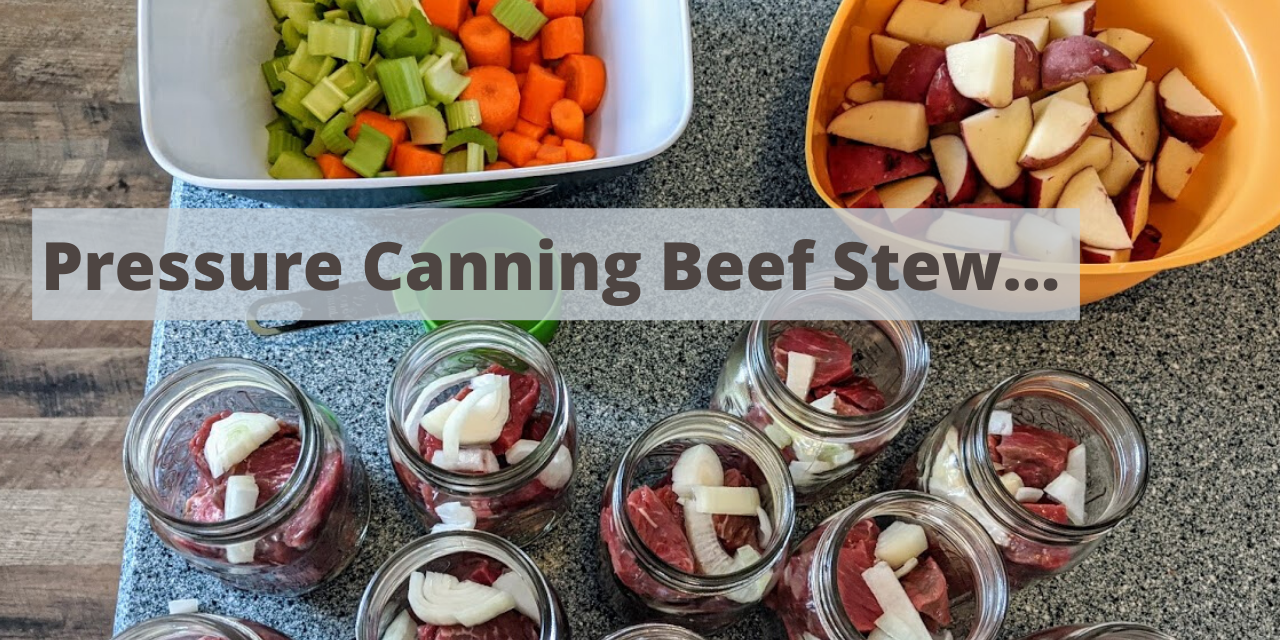 Pressure canning beef stew in a Presto pressure canner