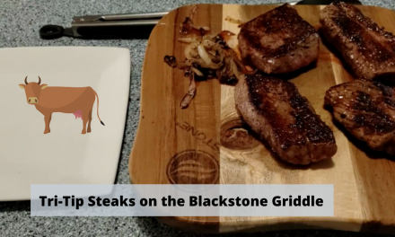 Tri-Tip Steaks and Onions on the Blackstone Griddle