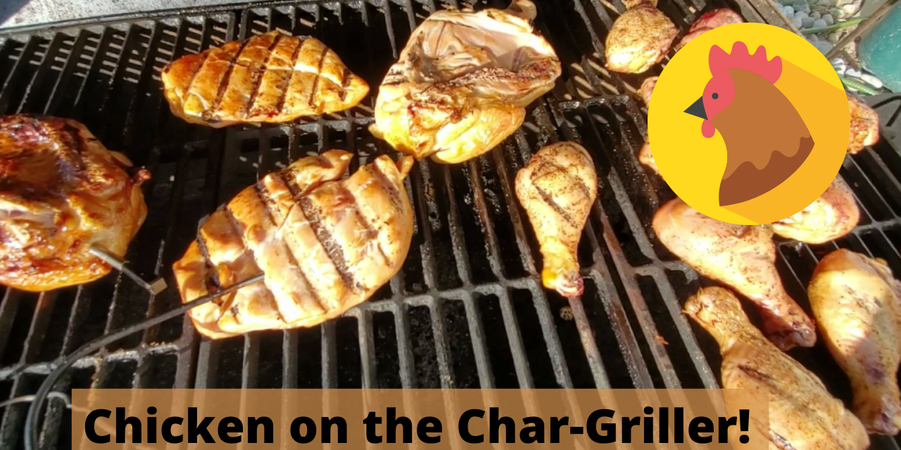Chicken on the Char-Griller Smokin’ Champ!