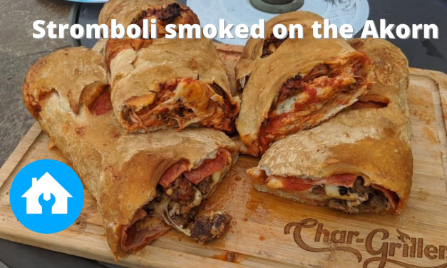 BBQ Stromboli | Char-Griller Akorn | Char-Griller Flat Iron