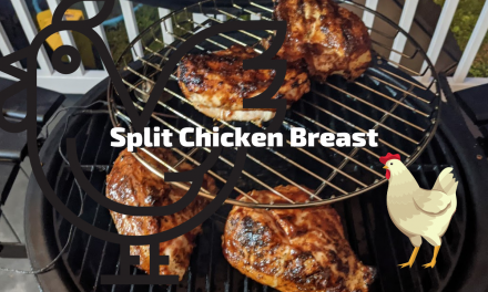 Split Chicken Breast on the Char-Griller Akorn with Potatoes and Green Beans! | Bone-in chicken