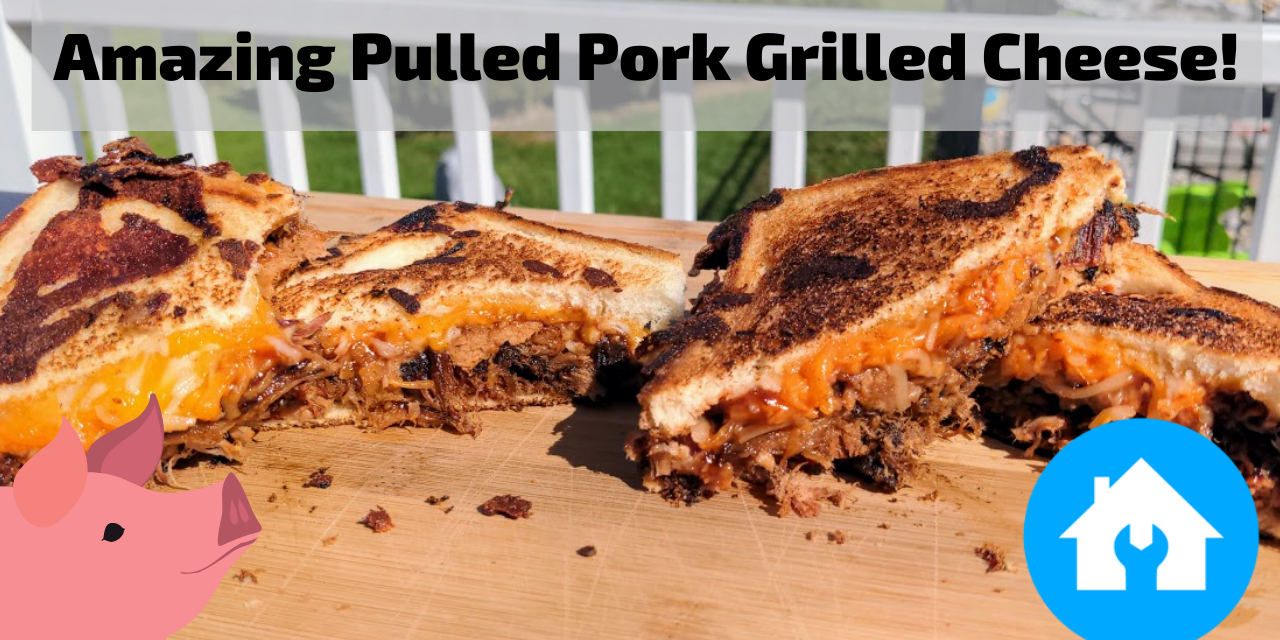 Amazing Pulled Pork Grilled Cheese Sandwiches on the Char-Griller Flat Iron Griddle!