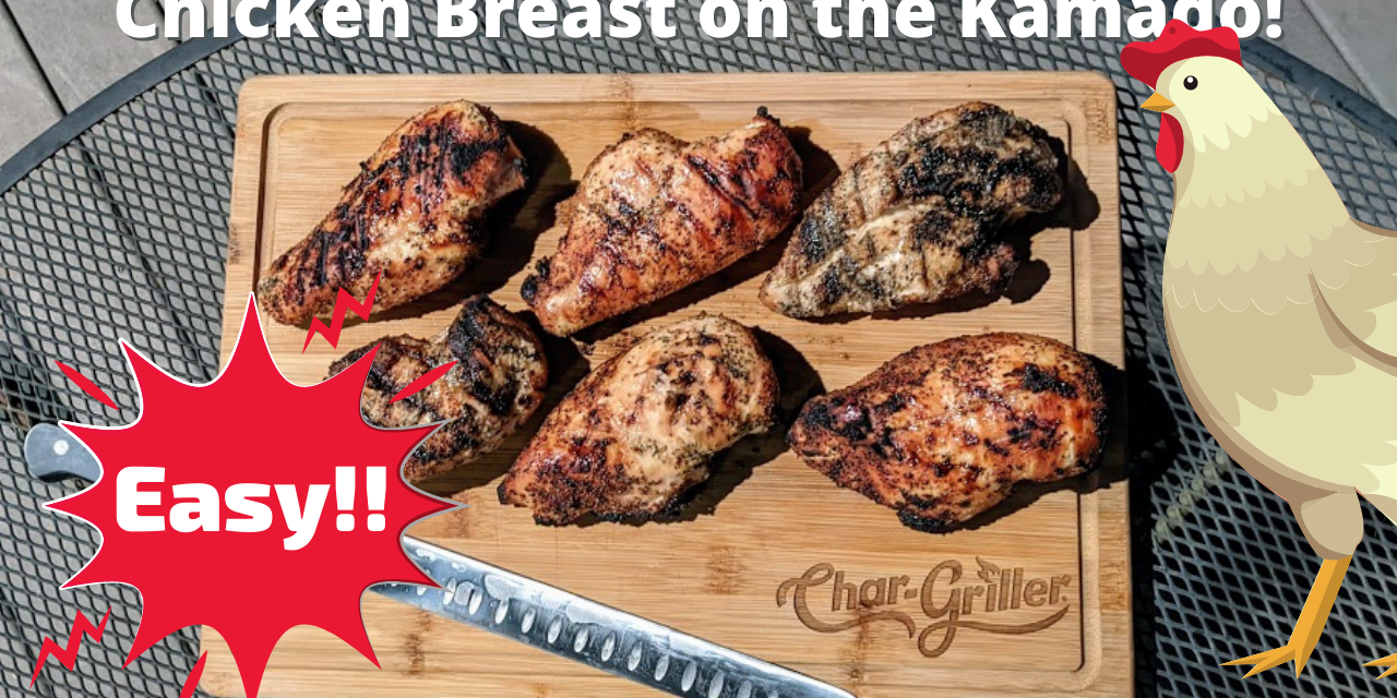 Chicken Breast, Potatoes and Green Beans on the Char-Griller Akorn | Kamado