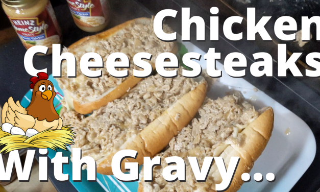 Chicken Cheesesteaks with Gravy on the Blackstone Griddle!