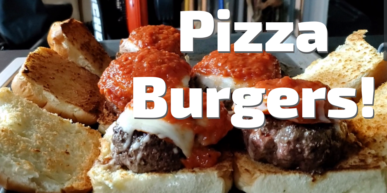 Giant Pizza Burgers on the Blackstone Griddle!!