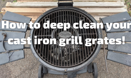 How to deep clean rusty cast iron grill grates!