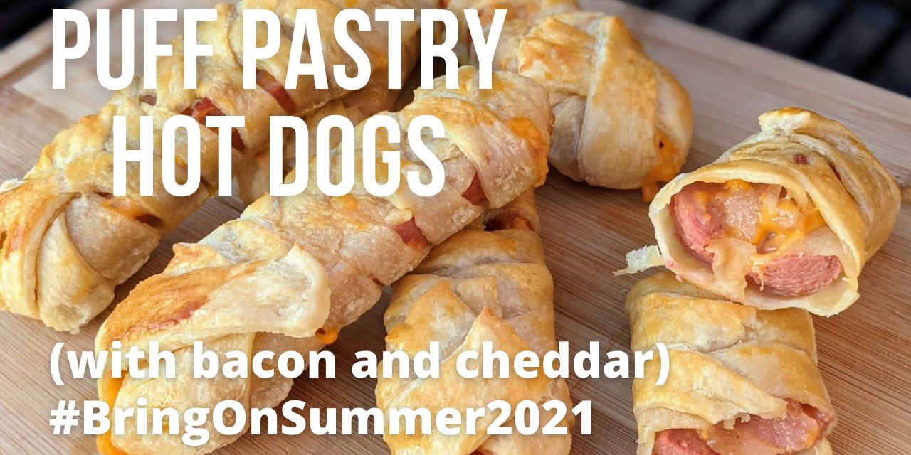 Puff Pastry Cheddar & Bacon Hot Dogs