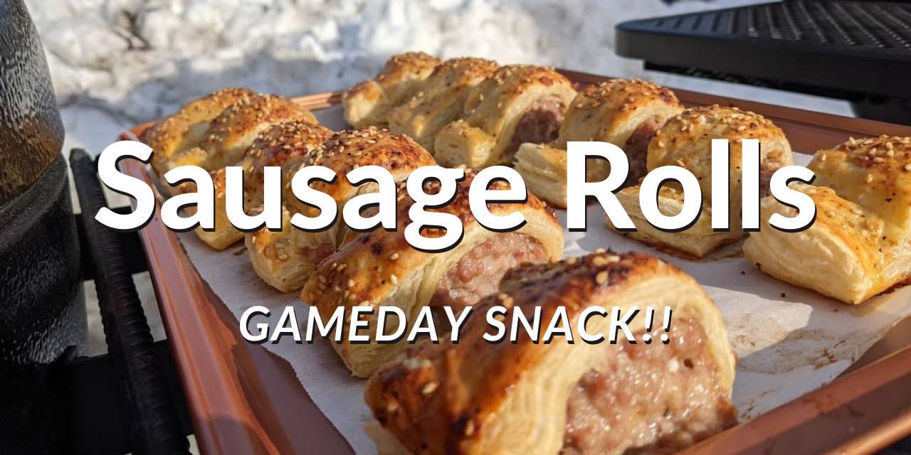 Gameday Sausage Rolls on the Char-Griller Akorn
