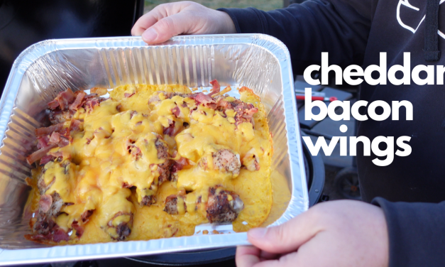 Cheddar Bacon Wings on the Char-Griller Akorn Kamado