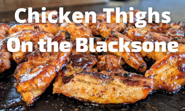 Chicken Thighs and Waffle Fries on the Blackstone Griddle