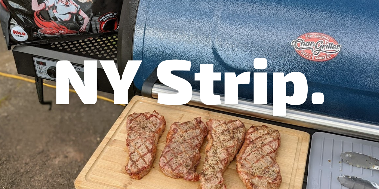 NY Strip Seared on the Char-Griller Gravity 980