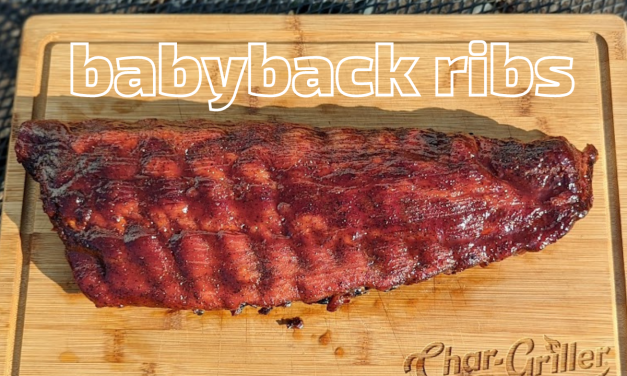 Babyback ribs on the Char-Griller AKORN Auto-Kamado