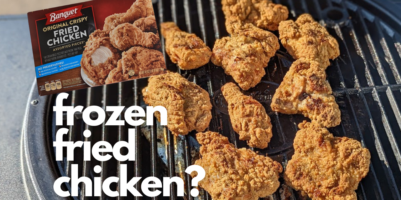 Frozen Fried Chicken on the Grill?  Char-Griller AKORN Auto-Kamado