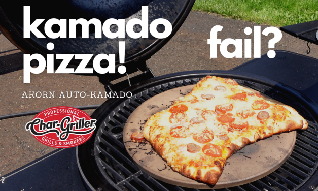 Pizza on the Char-Griller AKORN Auto-Kamado at 650F – Fail? lol