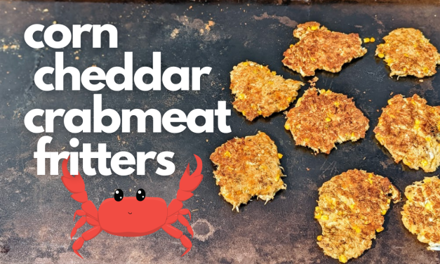 Corn Crabmeat Cheddar Fritters!