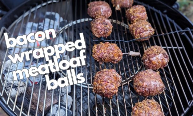 Bacon Wrapped Meatloaf Balls | Weber Kettle | Armeator Probe