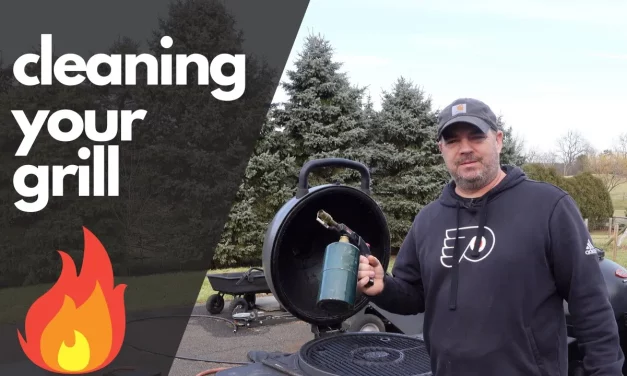 Burn away old gross stuff in your grill