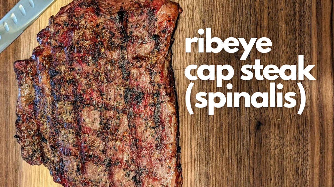 Ribeye Cap Steak Spinalis er Kettle Rob's Backyard BBQ