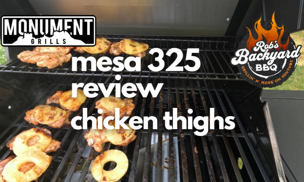 Monument Grills Mesa 325 | grilled chicken thighs