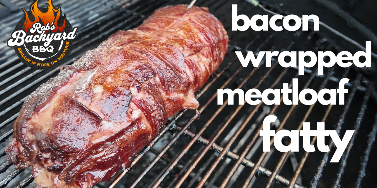 Bacon Wrapped Meatloaf Fatty / Weber Kettle / Uncle Steve’s Shake