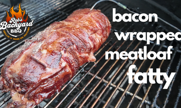 Bacon Wrapped Meatloaf Fatty / Weber Kettle / Uncle Steve’s Shake