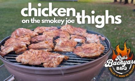 Boneless Chicken Thighs on the Weber Smokey Joe!
